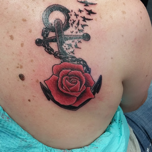 Explore hunting tattoo ideas for men, creative tattoo ideas in Broussard, available at Cutthroat Tattoo