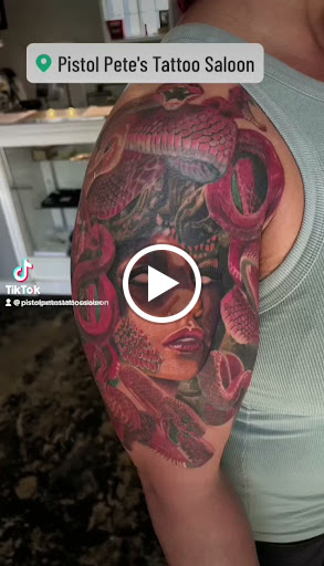 Explore spider-man tattoo ideas, creative tattoo ideas in Arlington, available at Pistol Petes Tattoo Saloon