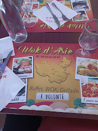 Restaurant WOK D'ASIE à Montpellier (le menu)