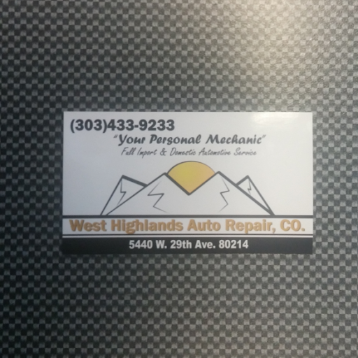 Auto Repair Shop «West Highlands Auto Repair», reviews and photos, 5440 W 29th Ave, Denver, CO 80214, USA