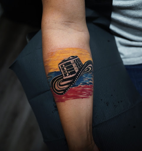 Explore tribal bear tattoo ideas, creative tattoo ideas in North Brunswick, available at Orpheus Tattoo Studio