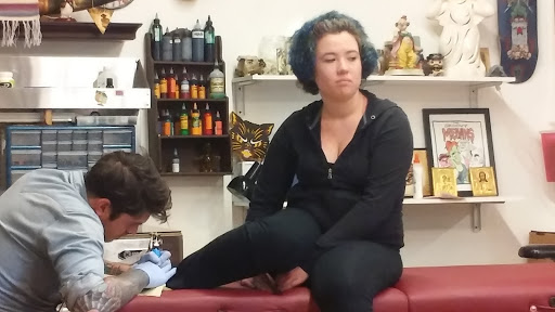 Explore cool arm sleeve tattoo ideas, creative tattoo ideas in Perkasie, available at Black Cat Collective