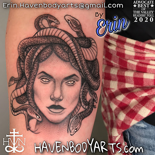 Explore wiccan tattoo ideas, creative tattoo ideas in Northampton, available at Haven Body Arts Piercing & Tattoo