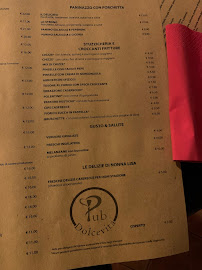 Restaurant La Dolce Vita Pub à Reggio Emilia (le menu)