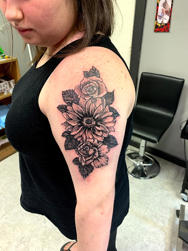 Explore basketball tattoo ideas leg, creative tattoo ideas in Hudson Falls, available at ALTERED ADDICTION TATTOOS