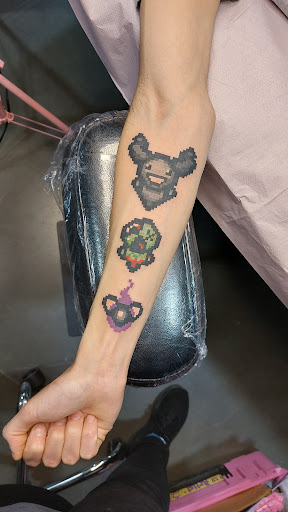 Explore jawline tattoo ideas, creative tattoo ideas in Portland, available at Nice Time Tattoo LLC
