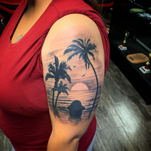 Explore tattoo cross ideas for men, creative tattoo ideas in Winthrop Harbor, available at Ncognito Ink