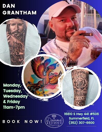 Find spooky tattoo ideas for your next unique tattoo in Summerfield at Diamond Tattoos & Body Piercings