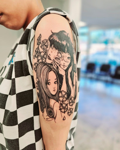Explore chain link tattoo ideas, creative tattoo ideas in Lufkin, available at Blue Lotus Tattoo & Piercing