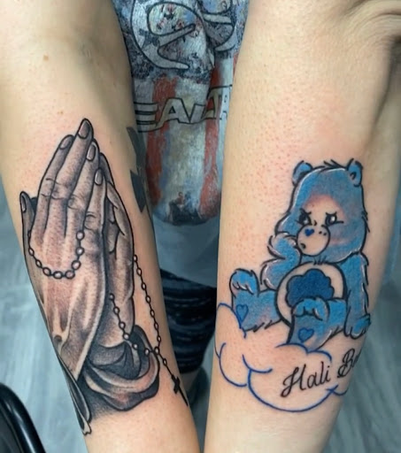 Explore inner bicep tattoo cover up ideas, creative tattoo ideas in Uvalde, available at Artistik Kreationz 96