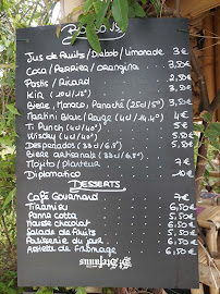 L'Ombrette à Baillargues menu