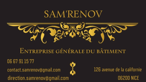 SAM'RENOV Entreprise De Rénovation à Nice