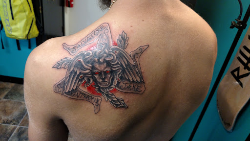 Explore black widow tattoo ideas, creative tattoo ideas in Danbury, available at Luv Ink