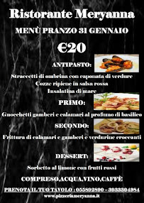 Ristorante Pizzeria Meryanna à Campi Bisenzio menu