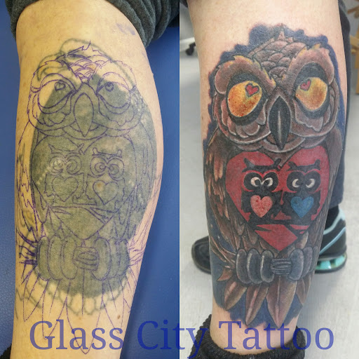 Find inbetween boob tattoo ideas for your next unique tattoo in Lancaster at Glass City Tattoo