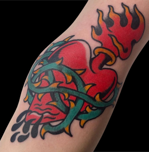 Explore state tattoo ideas, creative tattoo ideas in Johnson City, available at Gold Cross Tattoo Co.