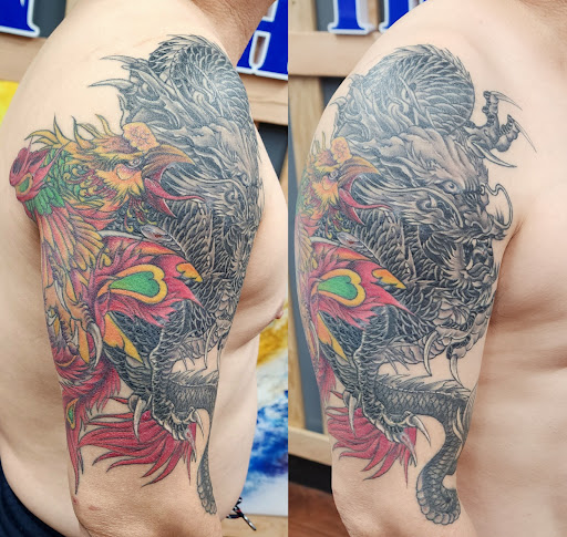 Explore ladies side tattoo ideas, creative tattoo ideas in Seattle, available at Dragon Tattoo