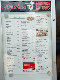 Menu du Pizzateca da Tonis à Flensburg
