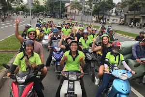 Saigon on motorbike image
