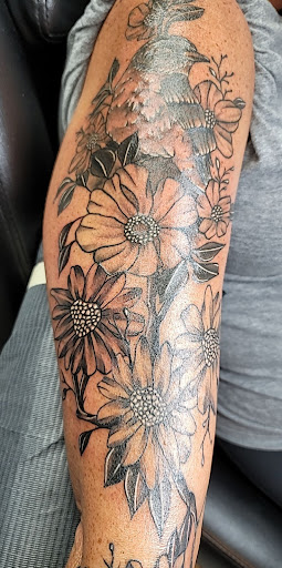 Explore tattoo on leg ideas, creative tattoo ideas in Slidell, available at 504 Ink Tattoos