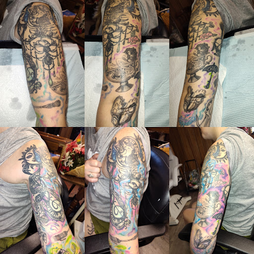 Explore tattoo ideas for a mother and two daughters, creative tattoo ideas in Carbondale, available at MsCandyTattoo