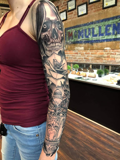 Explore forearm tattoo idea, creative tattoo ideas in Dubuque, available at The Crows Nest