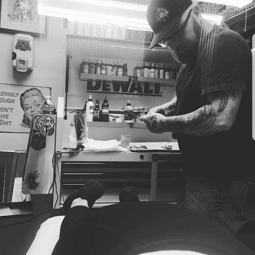 Explore star tattoo sleeve ideas, creative tattoo ideas in Leesburg, available at Trademark Body Art