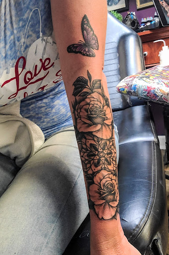 Explore men chest tattoos ideas, creative tattoo ideas in Dayton, available at Black Cloud Tattoo