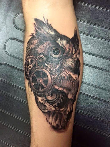 Explore small halloween tattoo ideas, creative tattoo ideas in Savannah, available at Tatlyfe Studios