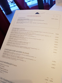 Fouquet's Enghien-les-Bains à Enghien-les-Bains menu