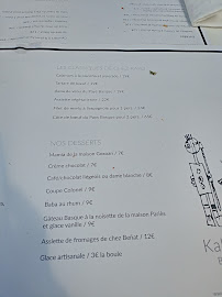 Kako Etxea à Saint-Jean-de-Luz menu