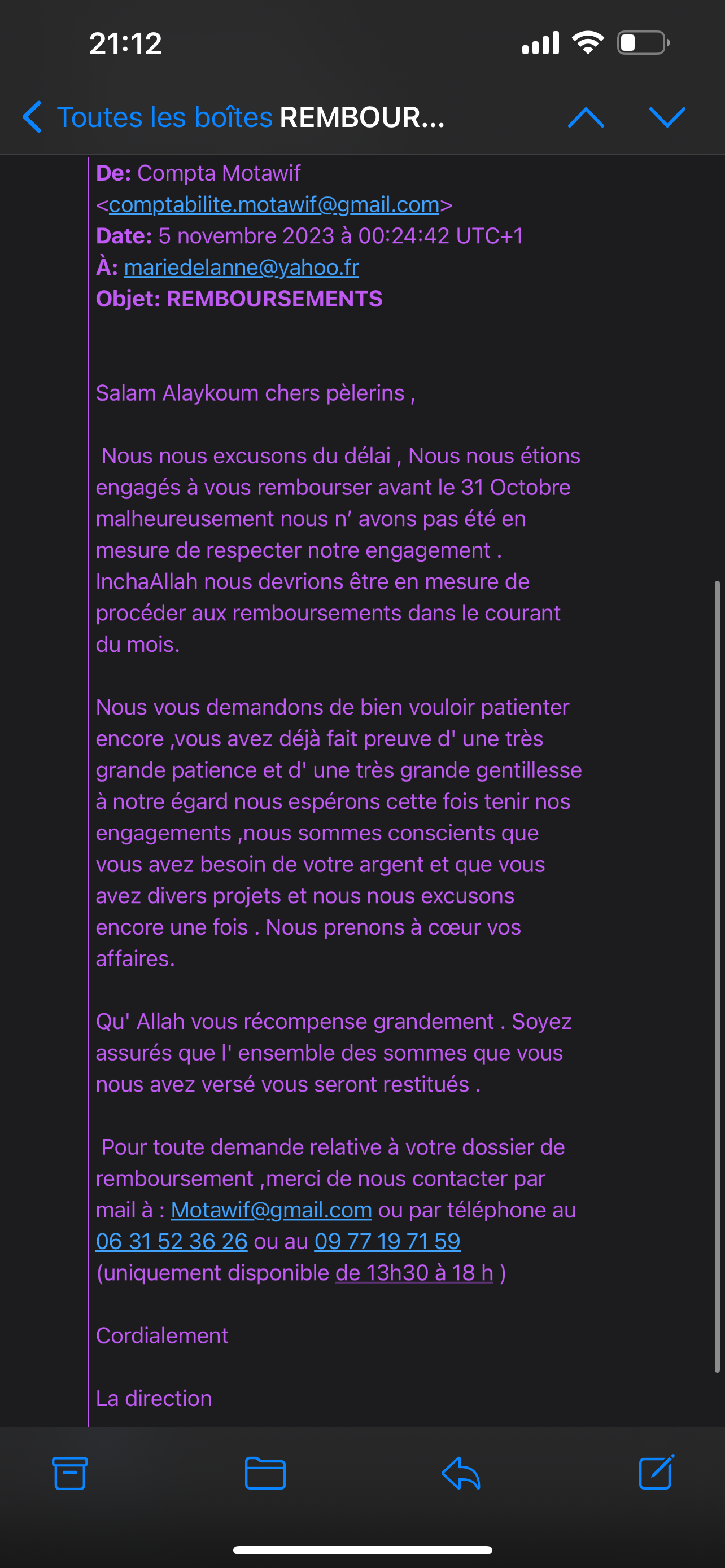 Photo n° 1 de l'avis de Salim.a fait le 06/12/2023 à 20:13