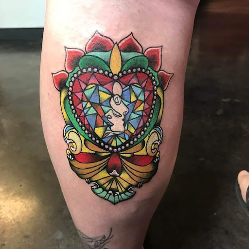 Explore honeycomb tattoo ideas, creative tattoo ideas in Fort Worth, available at Lucky Horseshoe Tattoo