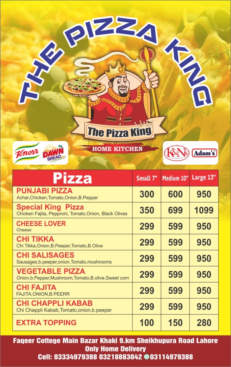 The pizza king fast food home kitchen