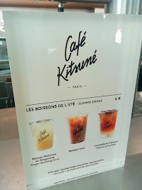 Café Kitsuné Louvre à Paris menu