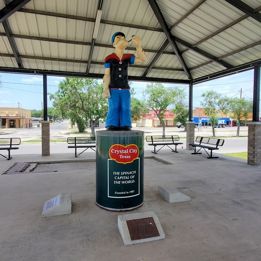 Popeye Statue, Crystal City Texas, Spinach Capital of the World