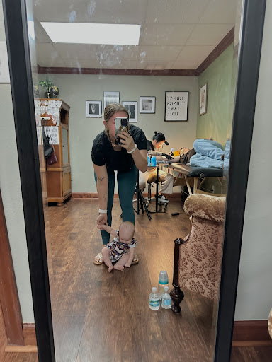 Explore trap house tattoo ideas, creative tattoo ideas in Venice, available at Old Chapel Tattoo Co.