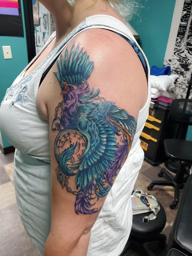 Explore chest tattoo male ideas, creative tattoo ideas in Osceola, available at Valley Of The Inkd