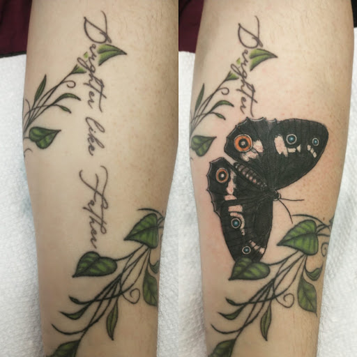 Explore invincible tattoo ideas, creative tattoo ideas in Carbondale, available at MsCandyTattoo