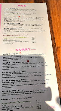 Toh Thong à Frankfurt menu