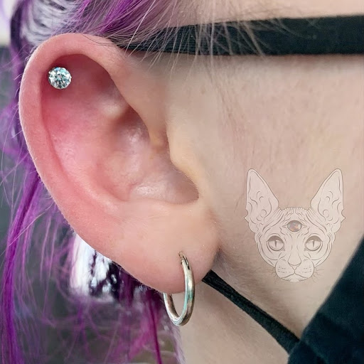 Explore small forget me not tattoo ideas, creative tattoo ideas in Denton, available at Black Opal Piercing