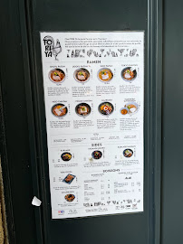 Restaurant de nouilles (ramen) Tori Ya à Nantes (la carte)