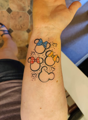 Explore father daughter tattoo ideas, creative tattoo ideas in Hebron, available at Explosive Ink Tattoo