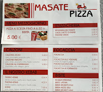 Menu du Pizzeria Masate Pizza à Masate