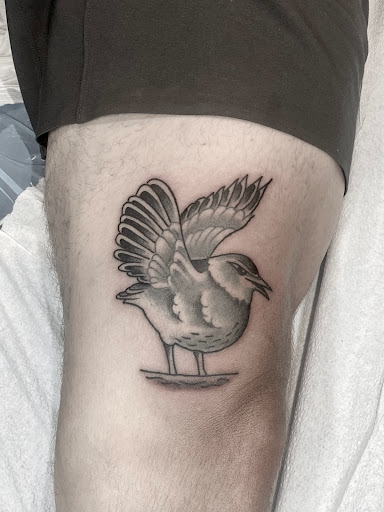 Explore nautical tattoo sleeve ideas, creative tattoo ideas in Hailey, available at Mountain Rose Tattoo Studio