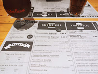 Carte du Taberna Londrina à Guimaraes