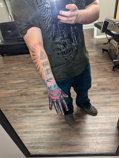 Explore wizard tattoo ideas, creative tattoo ideas in Alliance, available at Bad Boy Tattoo & Body Piercing