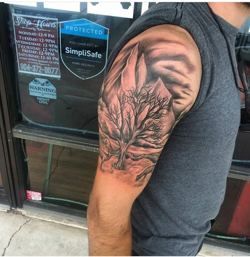 Explore nebraska tattoo ideas, creative tattoo ideas in Atlantic Beach, available at The Ink Chamber Tattoo Parlor