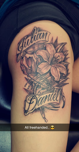 Explore night sky tattoo ideas, creative tattoo ideas in Scottsbluff, available at SCOTTSBLUFF TATTOO STUDIO