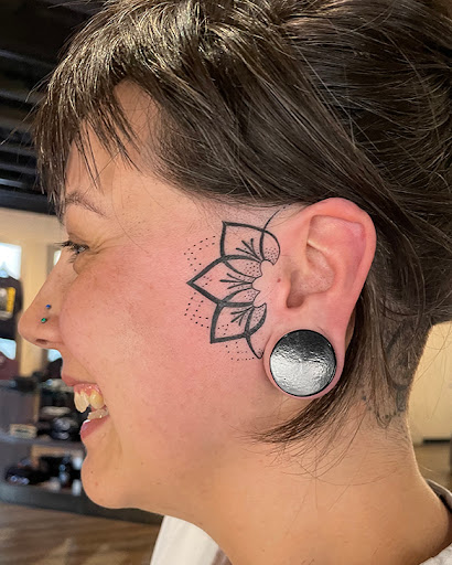 Explore men's back of neck tattoo ideas, creative tattoo ideas in Scottsdale, available at Club Tattoo